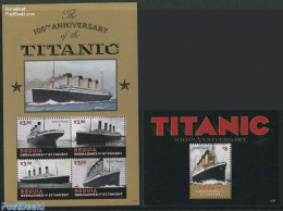 Saint Vincent & The Grenadines 2012 Bequia, Titanic 2 S/s, Mint NH, Transport - Ships And Boats - Titanic - Barcos