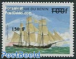 Benin 2000 Ship, Overprint 1v, Mint NH, Transport - Ships And Boats - Unused Stamps