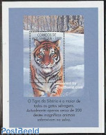 Mozambique 1999 Siberian Tiger S/s, Mint NH, Nature - Cat Family - Mosambik