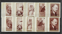 Burundi - Postfr. Serien "Lenin" Aus 1970 Gez./geschn. - Michel 685/89 A/B!! - Unused Stamps