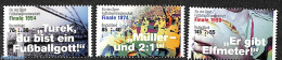 Germany, Federal Republic 2018 Sport, Legendary Football Games 3v, Mint NH, History - Sport - Netherlands & Dutch - Fo.. - Neufs