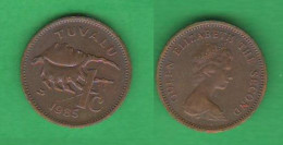 Tuvalu 1 Cent 1985 Bronze Coin - Tuvalu