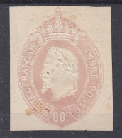 FRANCE ESSAI TYPE NAPOLEON PROJET PRIVE RENARD EN RELIEF DECOUPE D'ENVELOPPE - Proofs, Unissued, Experimental Vignettes