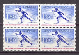 Andorra -Franc 1980 Lake Placid Y=283 E=304 Bloque - Ski