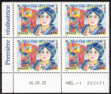 FRANCE 2023 - Bloc De 4 Coin Daté - Alice Guy (1873-1968) - YT 5699 Neuf ** - 2020-…