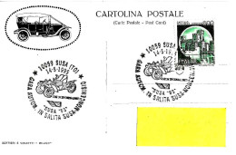 ITALIA ITALY- 1995 SUSA (TO) Celebrazione Gara Auto In Salita Susa-Moncenisio (Fiat 24 HP Corsa) Su Card Fiat Mod.0-9201 - 1991-00: Marcophilie