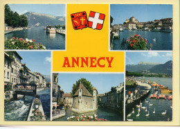 74. ANNECY – Multivues / Blason (voir Scan Recto/verso) - Annecy-le-Vieux