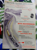 Deutsche Calypsol-Gesellschaft Düsseldorf - 1934 - Train - Lubrifiant - Cars