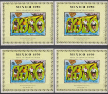 Soccer World Cup 1970 - CHAD - 4 S/S MNH - 1970 – Mexique