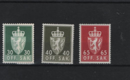 Norwegen Michel Cat.No. Service Mnh/** 86/90 - Service