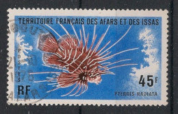 AFARS ET ISSAS - 1976 - N°YT. 435 - Poisson 45f - Oblitéré / Used - Used Stamps