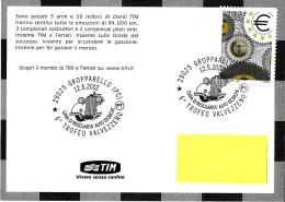ITALIA ITALY - 2002 GROPPARELLO (PC) 6° Trofeo Valvezzeno Gara Regolarità Auto Storiche Su Cartolina Tim Ferrari - 9252 - 2001-10: Storia Postale