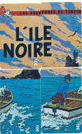 TE 01 / TELECARTE PUZZLE DE 4 CARTES  TINTIN L'ILE NOIRE TIRAGE 500 EX - Cómics