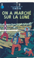 TE 03 / TELECARTE PUZZLE DE 4 CARTES  TINTIN   ON A MARCHE SUR LA LUNE TIRAGE 500 EX - Comics