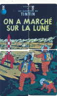 TE 03 / TELECARTE PUZZLE DE 4 CARTES  TINTIN   ON A MARCHE SUR LA LUNE TIRAGE 500 EX - BD