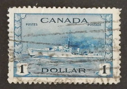 CANADA YT 218 OBLITÉRÉ "DESTROYER IROQUOIS" ANNÉES 1943/1948 - Used Stamps