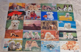 LOT De 180 Télécartes Différentes JAPON  - ANIMAL  - CHIEN - DOG JAPAN Phonecards - HUND Telefonkarten - Chiens