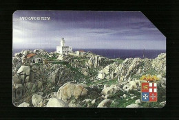 2152 Golden - Faro Di Capo Testa Da Euro 3.00 - Public Advertising
