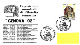 ITALIA ITALY - 1992 GENOVA Celebrazioni Colombiane CRISTOFORO COLOMBO Su Busta Genova '92 Viaggiata - 9755 - 1991-00: Storia Postale