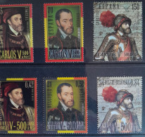 Spanje & Belgie / España Y Belgica :  Nrs 3264-66 & 2887-89 Carlos Primero Karel V - Used Stamps