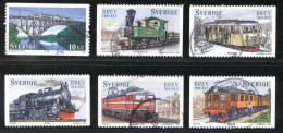 Réf 77 < SUEDE Année 2006 < Yvert N° 2492 à 2497 Ø Used < SWEDEN - Trains - Railway Ferrocarril - Train Chemin De Fer - Gebruikt
