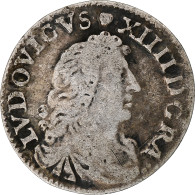 France, Louis XIV, 4 Sols Des Traitants, 1677, Vimy, Argent, TB, Gadoury:103 - 1643-1715 Luis XIV El Rey Sol