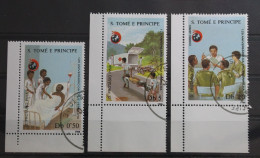 São Tomé Und Príncipe 1072-1074 Gestempelt #TT863 - Andere & Zonder Classificatie
