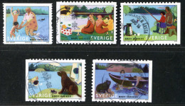 Réf 77 < SUEDE Année 2006 < Yvert N° 2512 à 2516 Ø Used < SWEDEN - Eté Au Bord Du Lac - Used Stamps