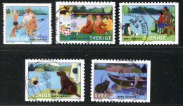 Réf 77 < SUEDE Année 2006 < Yvert N° 2512 à 2516 Ø Used < SWEDEN - Eté Au Bord Du Lac - Usados