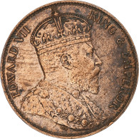 Sri Lanka , Edward VII, Cent, 1909, Calcutta, Cuivre, TTB+ - Colonies