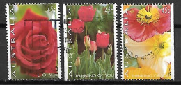 AUSTRALIE   -  1994.   Roses, Tulipes..... -  Série Complète .oblitérés. - Gebraucht