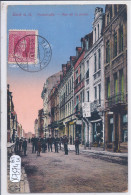 ESCH-SUR-ALZETTE- RUE DE LA POSTE- ANIMEE- ECRITE EN 1921 - Esch-Alzette