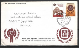 INDE. N°579-80 Sur Enveloppe 1er Jour (FDC) De 1979. Année Internationale De L'Enfant/Gandhi. - Mahatma Gandhi