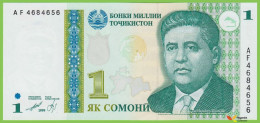 Voyo TAJIKISTAN 1 Somoni 1999(2000) P14a B205a AF UNC - Tajikistan