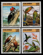 06- KOLUMBIEN - 1985- MNH- BIRDS –FAUNA- HUMMINGBIRDS,WOODPECKER - Colombia