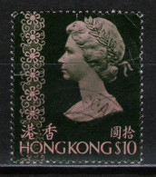 HONG KONG 1973 - Queen Elizabeth II 10$ USED - Ongebruikt