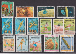 Collection / Lot De Timbres Neufs Du Cambodge De 1984 2 Photos - Cambogia