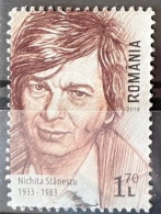 ROMANIA 2018 Personalities - Famous Romanians; Nichita Stanescu; Poet & Essayist Postally Used MICHEL# 7394 - Gebraucht