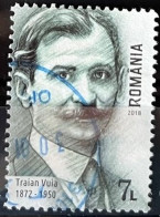 ROMANIA 2018 Personalities - Famous Romanians; Traian Vuia, Aviation Pioneer Postally Used MICHEL # 7397 - Used Stamps