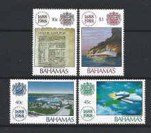 Bahamas 1988 Lloyd Insurances Tricentenary Y.T. 673/676 ** - Bahamas (1973-...)