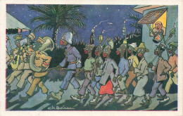 Négritude * CPA Illustrateur Ch. Boirau * éthnique Ethnic Ethno Black Nègre * Retraite Aux Flambeaux N°7 - Africa