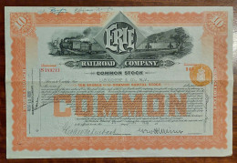 USA - Erie Railroad Company 10 Common Shares 1936 - Altri & Non Classificati