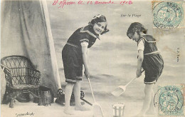 Série De 6 Cartes , Sur La Plage ( Fillette En Tenue De Bain ) , * 502 04 - Colecciones, Lotes & Series