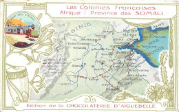 SOMALIE , Carte Géographique De La Chocolaterie D'Aiguebelle + Descriptif Au Dos  , * 504 43 - Somalia