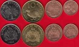 Gambia Set Of 4 Coins: 1 - 25 Bututs 1998 UNC - Gambia