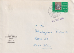 Lokaler Brief  Zürich Schwammendingen - Zürich Oerlikon       1965 - Storia Postale