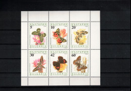 Bulgaria 1990 Butterflies Block Postfrisch / MNH - Vlinders