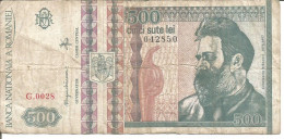ROMANIA 500 LEI 1992 - Rumania
