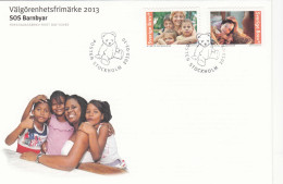 Sweden FDC 2013 - SOS Children's Villages - FDC