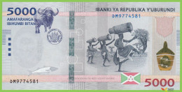 Voyo BURUNDI 5000 Francs 2022(2023) P58 B244a DM UNC - Burundi